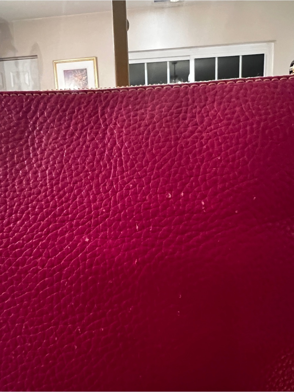 Dooney & Bourke Fuchsia Pink Pebbled Leather Shoulder Crossbody Bag - Picture 11 of 13